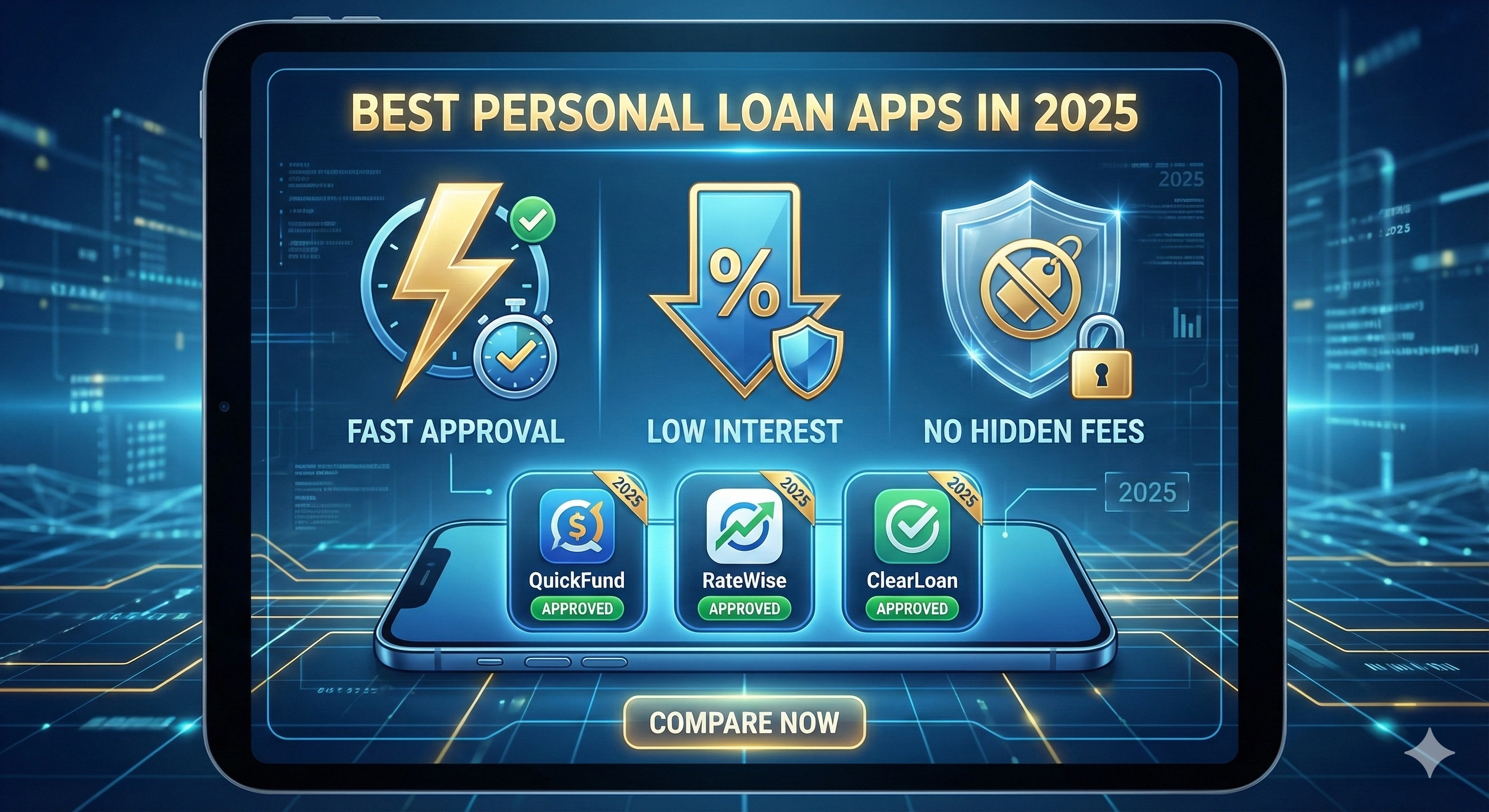 Best Personal Loan Apps in 2025: Fast Approval, Low Interest & No Hidden Fees Thumbnail